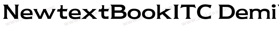 NewtextBookITC DemiV字体转换